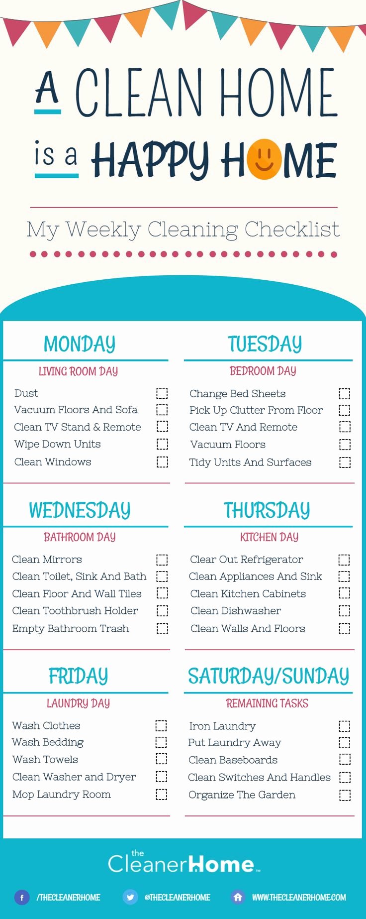 Deep Cleaning Checklist for Housekeeper New Best 25 Weekly Cleaning Charts Ideas On Pinterest