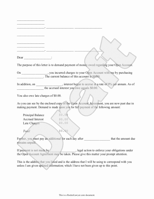 Demand Letter Template for Money Owed Awesome Owed Money Letter Template