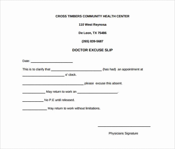 Dental Excuse Letter for Work Awesome 31 Doctors Note Templates Pdf Doc