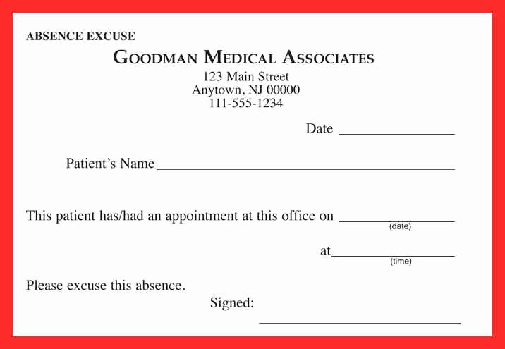 Dental Excuse Note Awesome Dentist Doctors Note