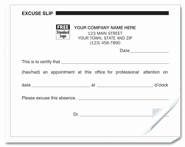 Dental Excuse Note Awesome Return to Work School form Doctor Excuse for – Peero Idea