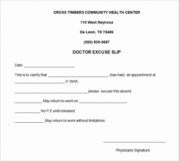 Dental Excuse Note Lovely 31 Doctors Note Templates Pdf Doc