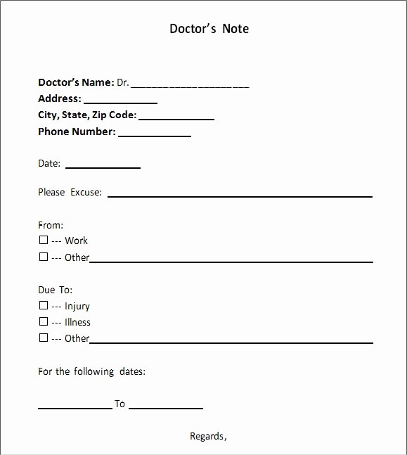 Dentist Excuse Template Awesome 36 Doctors Note Samples Pdf Word Pages