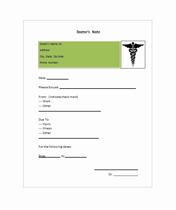 Dentist Excuse Template Lovely 25 Free Doctor Note Excuse Templates Template Lab