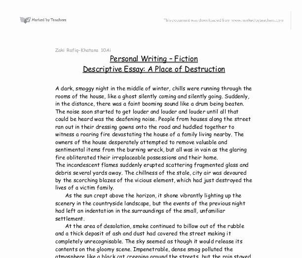 descriptive essay writer free