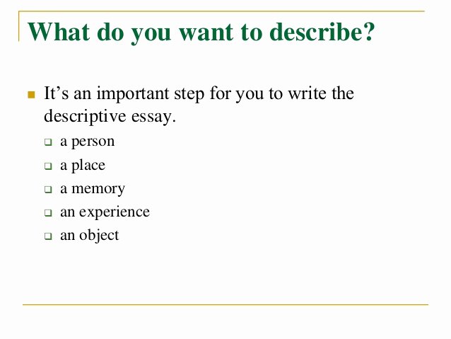 Descriptive Essay Examples College Lovely How to Write A Descriptive Essay Title Capitalization