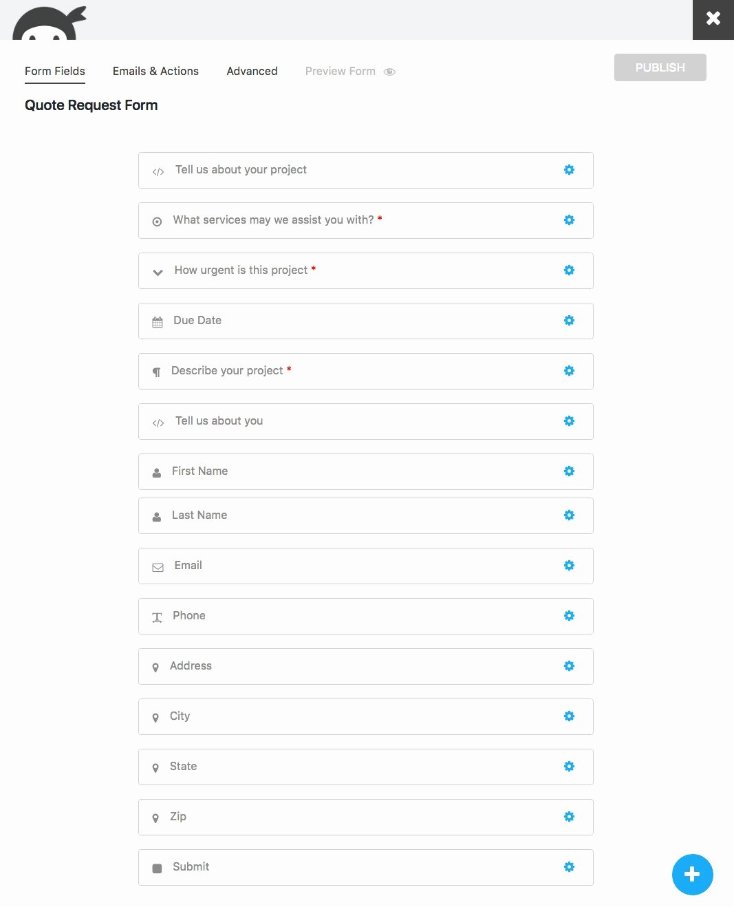 Design Request form Template Luxury Ninja forms Default form Templates