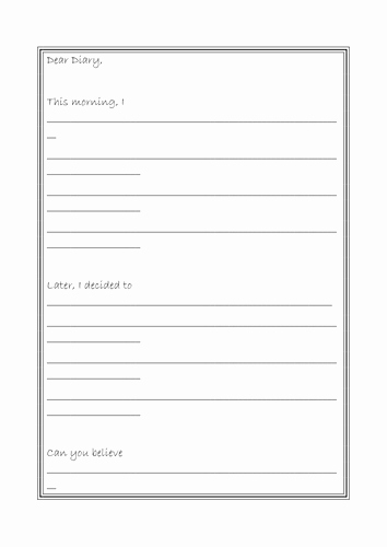 Diary Entry Template Word Luxury Diary Template by Leedsmet