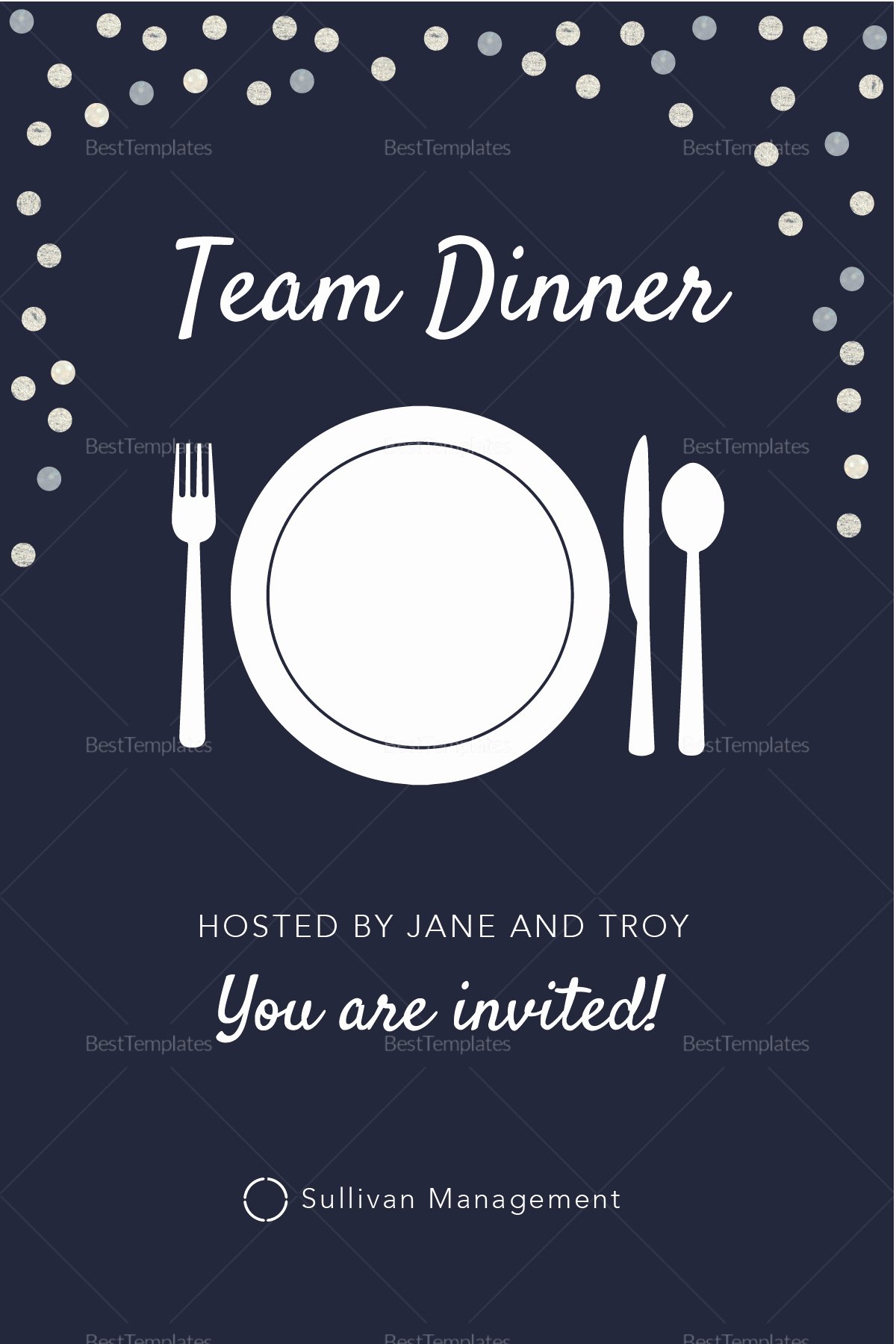 Dinner Invite Template Word Best Of Elegant Team Dinner Invitation Design Template In Psd