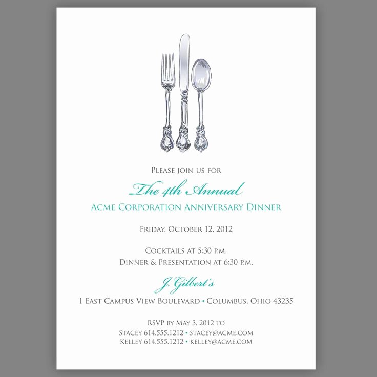 Dinner Invite Template Word Inspirational Corporate Dinner Invitation Pany Dinner Invitation