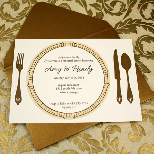 Dinner Invite Template Word Luxury Invitation Template – Elegant Rehearsal Dinner Invitation