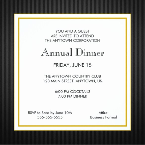 Dinner Invite Template Word Unique Business Dinner Invitation Template Word Templates