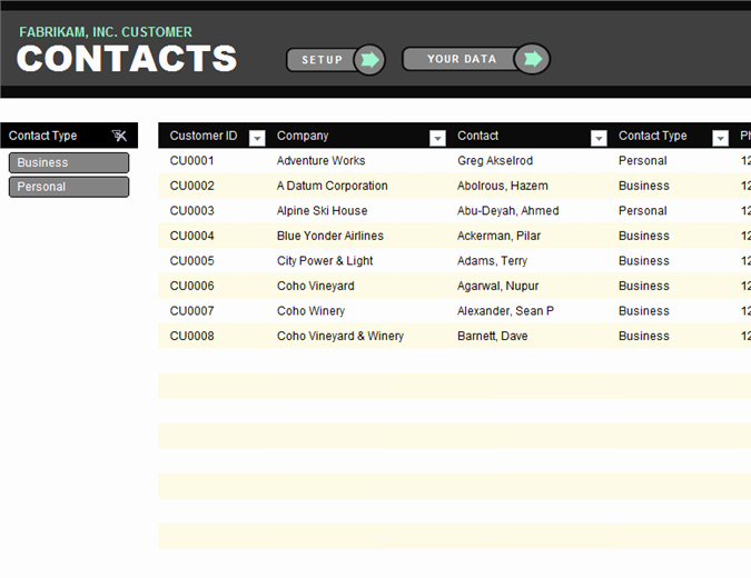 Directory Template Excel Elegant Featured Excel Templates