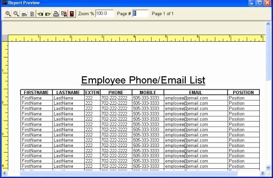 Directory Template Excel Elegant Simple Employee Phone Directory software for Windows