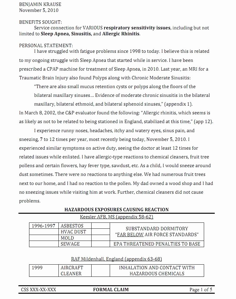 Disability Letter From Doctor Sample Inspirational Letter Disability Rating for Sinusitis with Sample