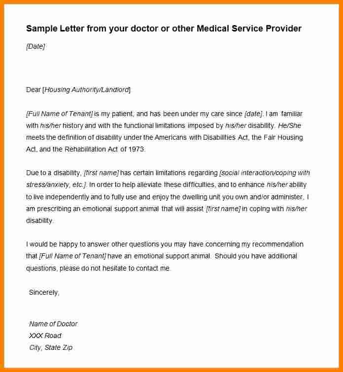 Disability Letter From Doctor Sample Luxury 7 Disability Letter From Doctor