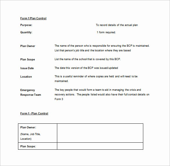 Disaster Recovery Plan Template Nist New Disaster Recovery Plan Template Pdf Free Download