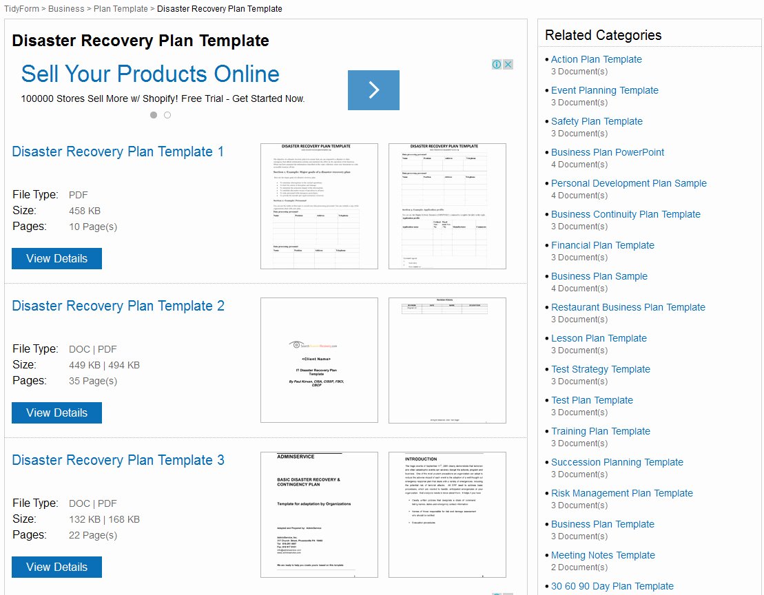 Disaster Recovery Plan Template Nist Unique Itil Disaster Recovery Plan Template S and