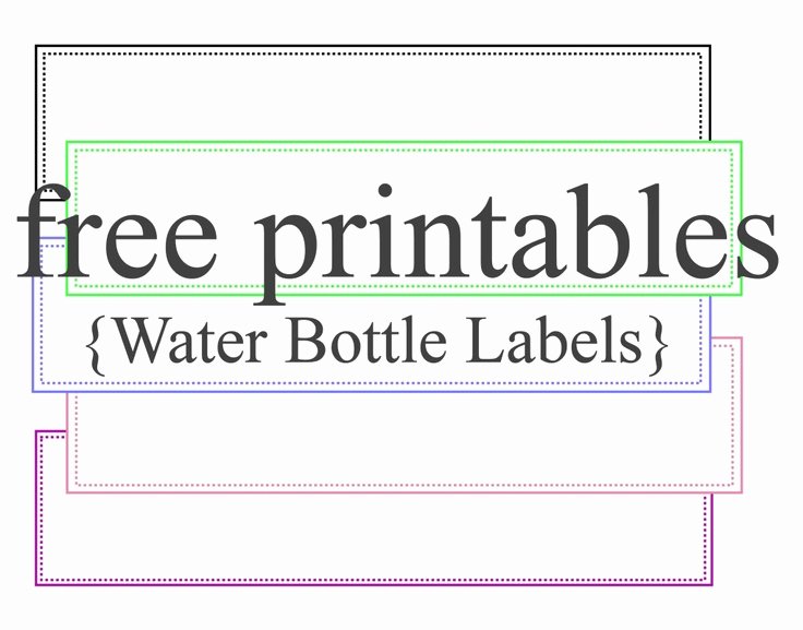 Diy Water Bottle Label Template Awesome Free Water Bottle Label Template