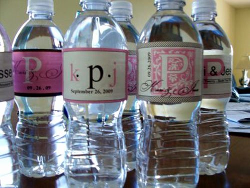 Diy Water Bottle Label Template Luxury something Bling Bridal Shower