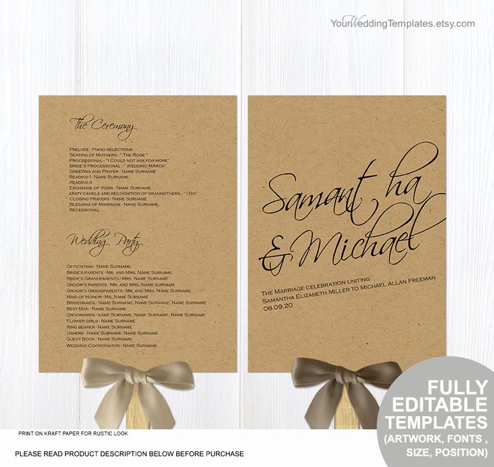 Diy Wedding Fan Template Best Of Rustic Diy Wedding Program Fans Template Printable Ceremony