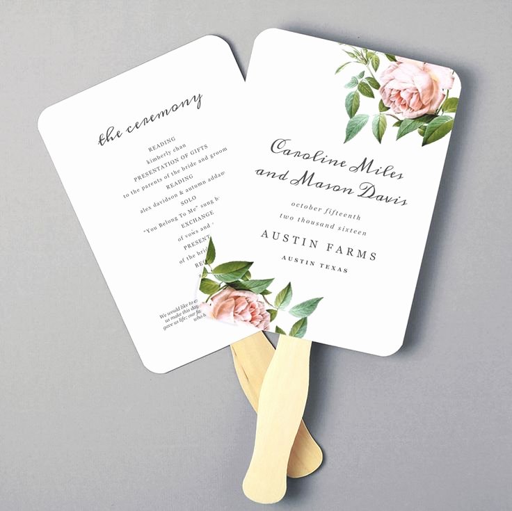 Diy Wedding Fan Template Elegant Best 25 Wedding Program Templates Ideas On Pinterest