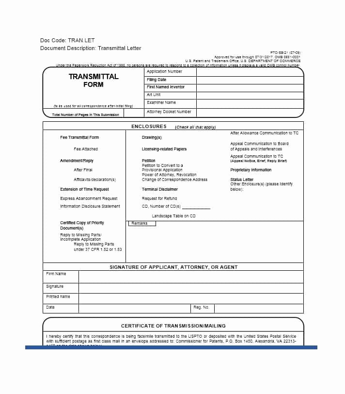Document Transmittal form Template Awesome Letter Of Transmittal 40 Great Examples &amp; Templates