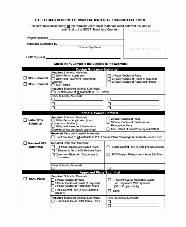 Document Transmittal form Template Beautiful 8 Sample Submittal Transmittal forms Pdf Word