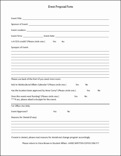 Documentary Proposal Sample Awesome event Proposal Template 12 Samples forms &amp; formats