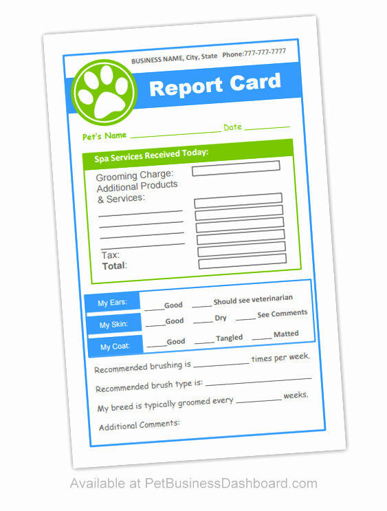Dog Boarding Report Card Template Inspirational 21 Of Doggy Daycare Report Card Template
