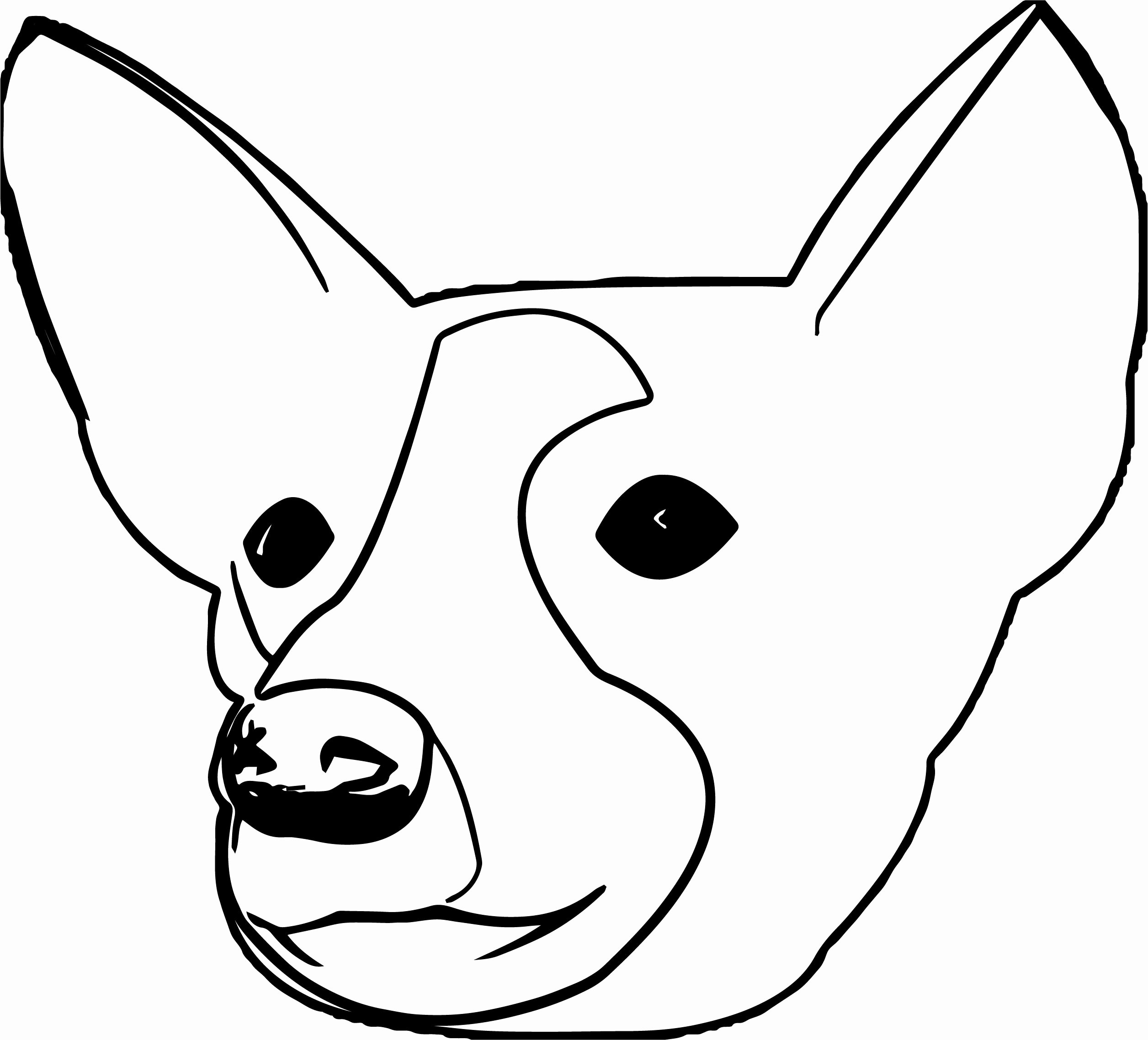 Dog Face Template Fresh Dog Face Page Coloring Pages