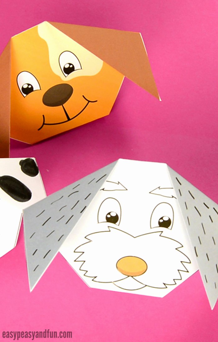 Dog Face Template Luxury How to Make An origami Dog Easy Peasy and Fun