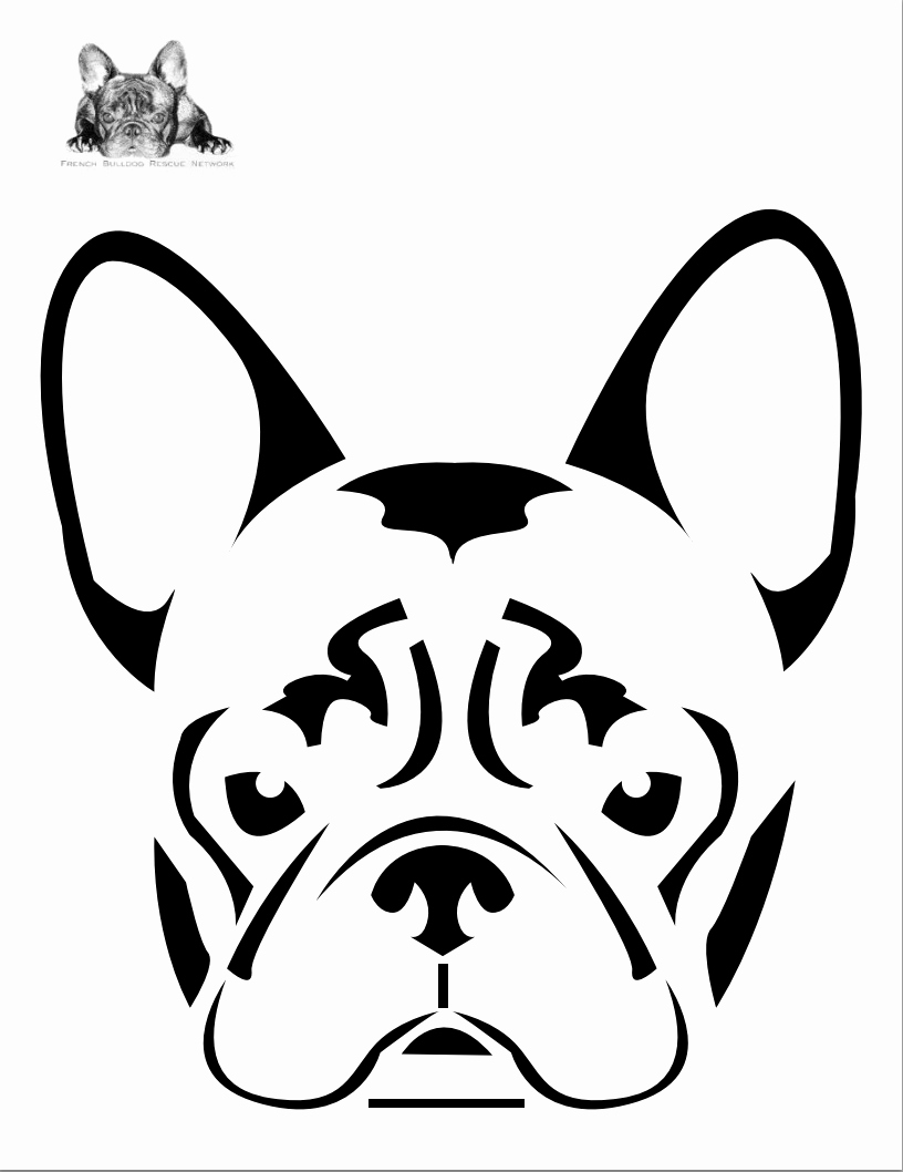 Dog Face Template New Boston Terrier Dog Face Free Halloween Pumpkin Carving