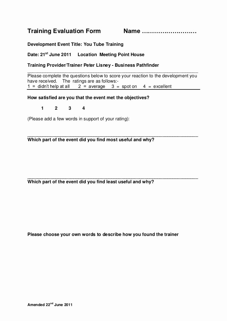 Dog Training Contract Template Fresh Training Evaluation form Youtube Training