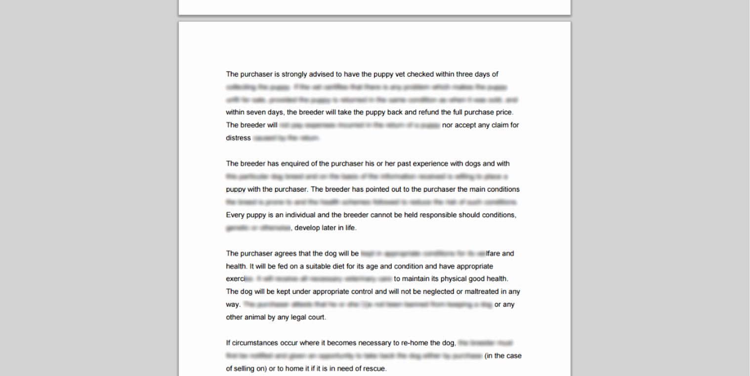 Dog Training Contract Template Unique Stud Service Dog Breeding &amp; Puppy Sale Contract Library