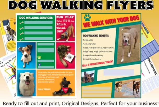 Dog Walking Flyer Ideas Best Of Send You 4 Customizable Dog Walking Flyers by Paramecium Nai