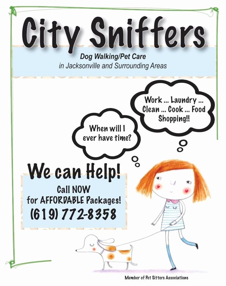 Dog Walking Flyer Ideas Elegant Custom Business Flyers Dog Walking Pet Care Child Care