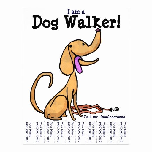 Dog Walking Flyer Ideas Elegant I Am A Dog Walker Flyer