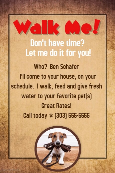 Dog Walking Flyer Ideas Luxury Dog Walker Groomer Pet Sitter Flyer Poster Announcement