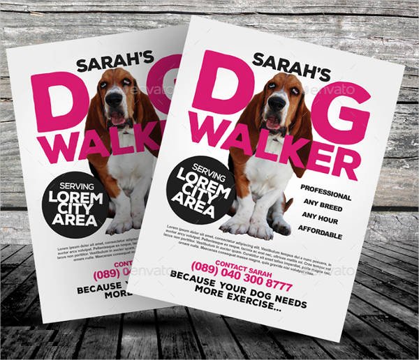 Dog Walking Flyer Template Beautiful 15 Dog Walking Flyer Templates Psd Vector Eps Ai