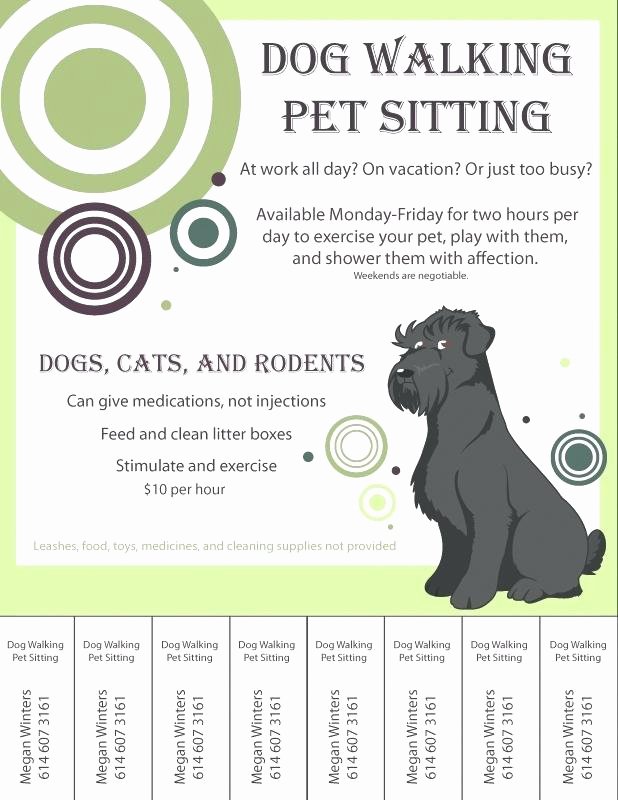 Dog Walking Flyer Template Inspirational Free Dog Walking Flyer Template Graficasxerga