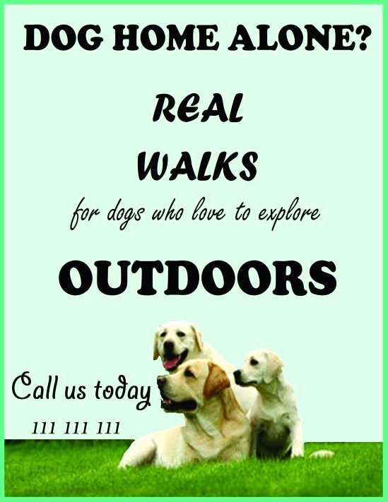 Dog Walking Template Inspirational Dog Walking Flyers Template