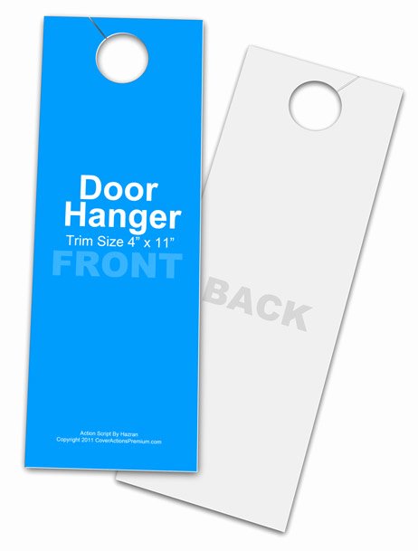 Door Hanger Template Psd Best Of 4 X 11 Door Hanger Action Script Set