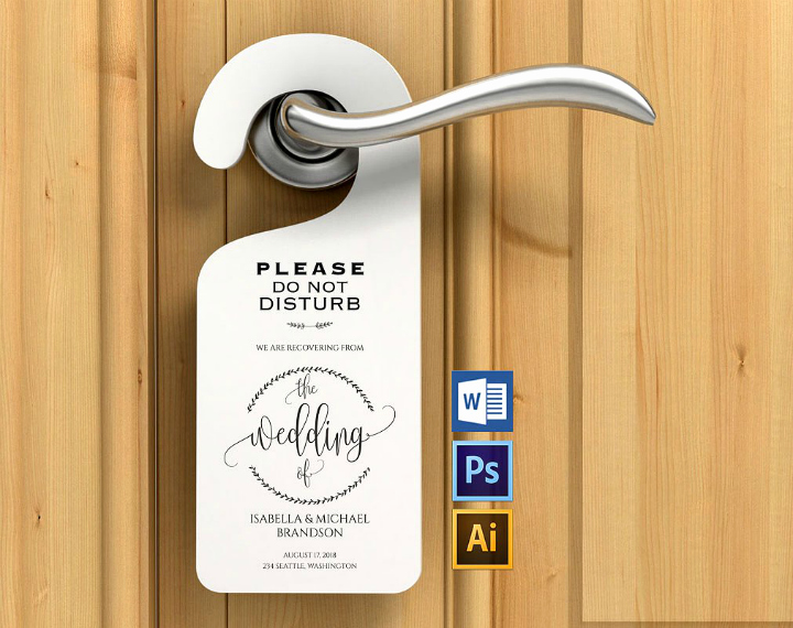 Door Hanger Template Publisher Best Of Door Hanger Template Printable Editable Free Download