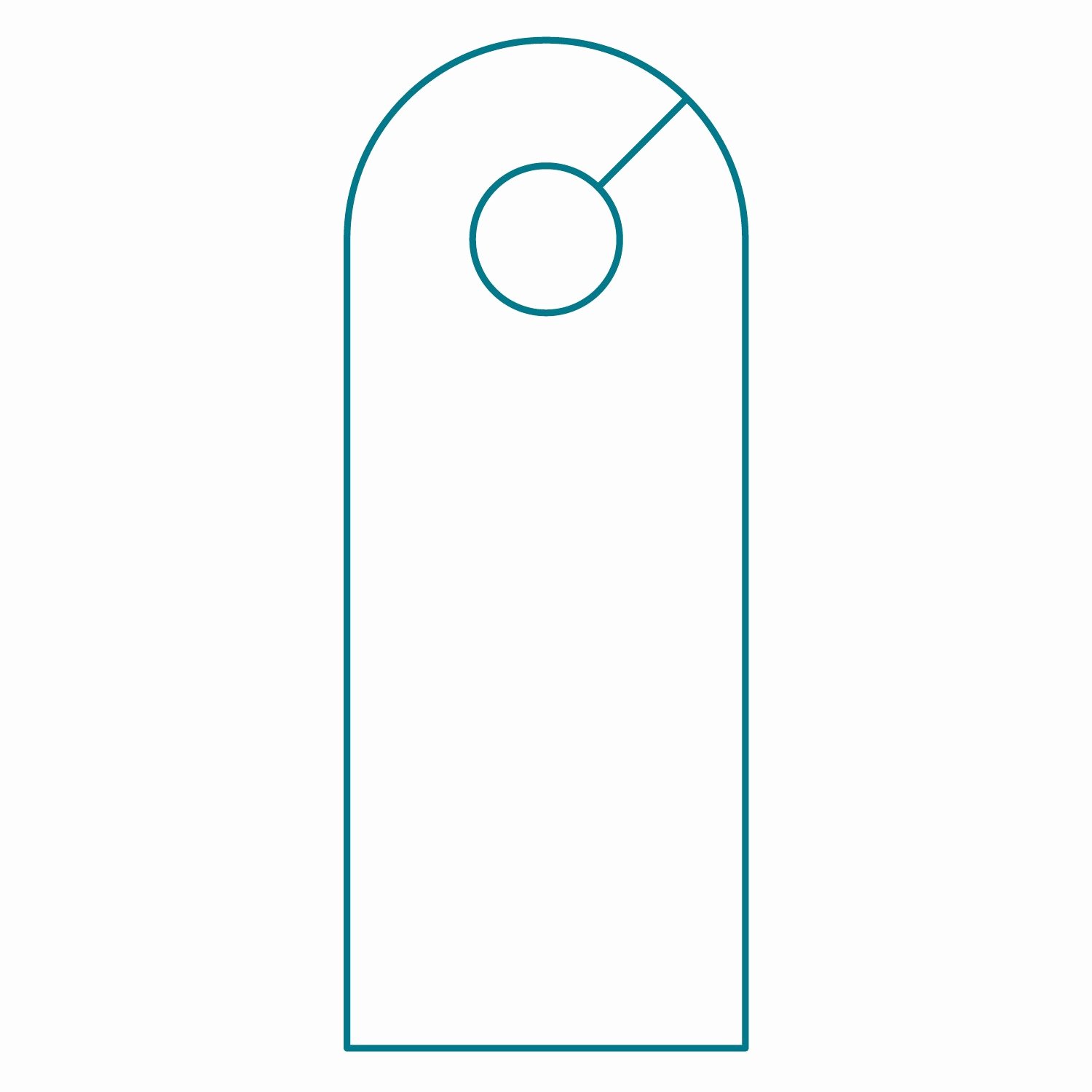 Door Knob Hanger Template Awesome Door Hanger Template