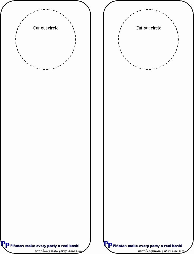 Door Knob Hanger Template Luxury Cool Idea for Diy Door Hangers Miscellaneous