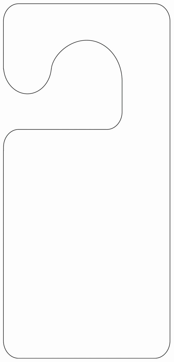 Door Knob Hanger Template New Printable Door Hanger Template