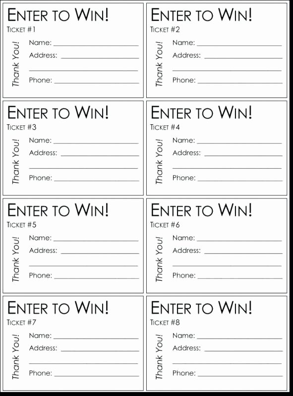 Drawing Entry form Template Word Inspirational Contest Ballot Template Prize Ballot Template Contest