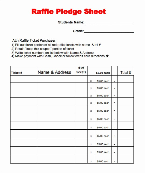 Drawing Entry form Template Word Inspirational Raffle form Template