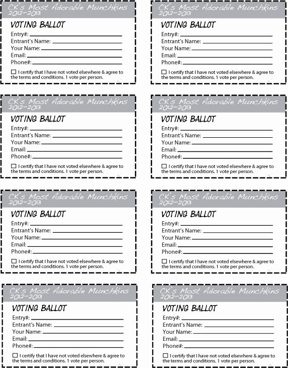 Drawing Entry form Template Word New Ck S Most Adorable Munchkins Contest 2012 2013